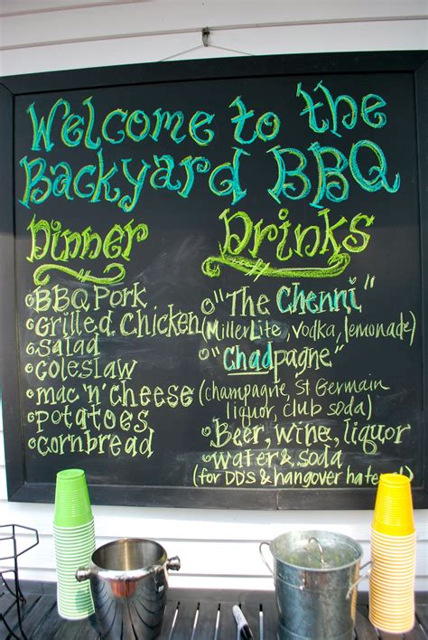 Backyard Barbecue Menu Bretts Backyard Barbecue Menu In Rockdale