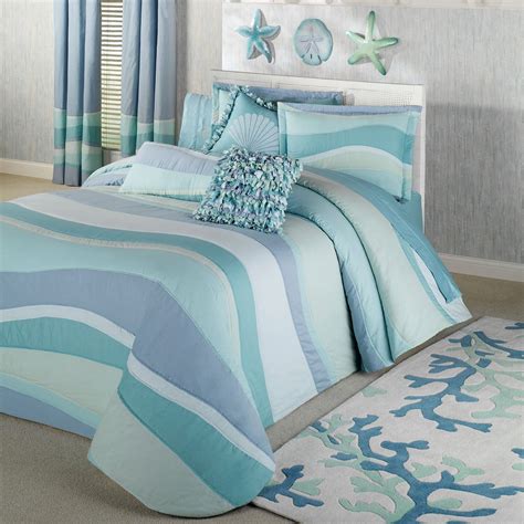 create comfortable bedroom  coastal bedding   bag