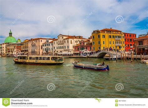 View On The Beautiful Venice Italy Editorial Stock Image Image Of