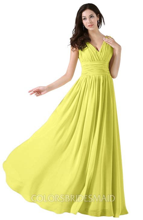 Colsbm Alana Pale Yellow Bridesmaid Dresses Colorsbridesmaid