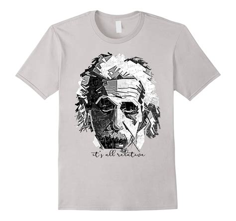 Its All Relative Cool Albert Einstein T Shirt With Equation Cl Colamaga