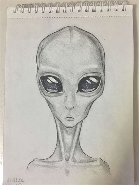 10 Alien Portrait Drawing In 2020 Scary Drawings Alien Art Alien