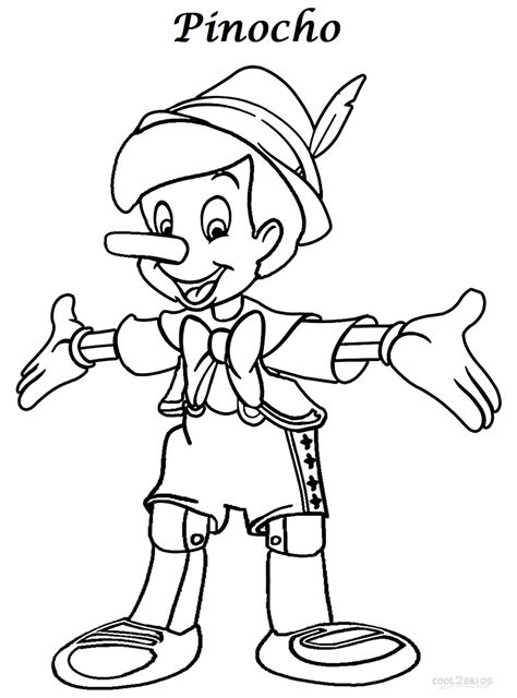 Dibujos De Pinocchio Para Colorear Páginas Para Imprimir Gratis