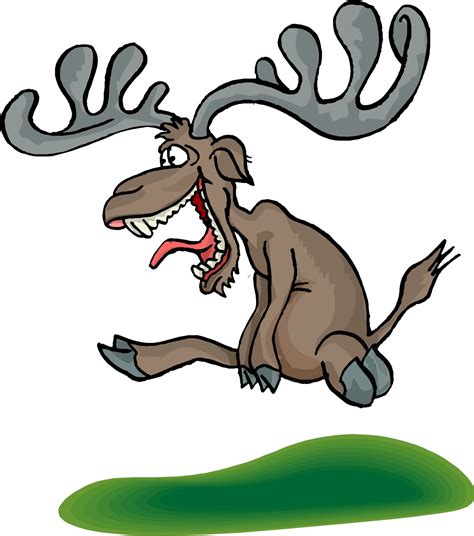 Crazy Deer Cartoon Clip Art Library