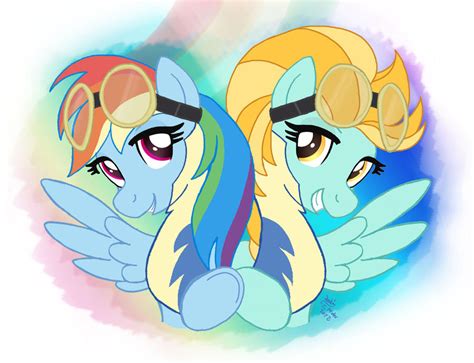 Mlp Fim Rainbow Dash And Lightning Dust By Joakaha On Deviantart