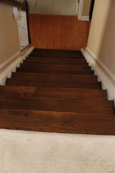 Staining Pine Stair Treads Tempting Thyme Pine Stair Treads Stair
