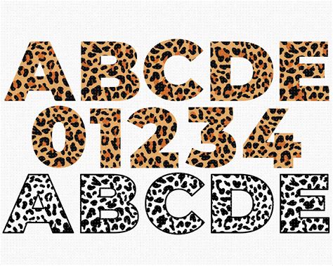 Printable Leopard Print Letters Printable World Holiday