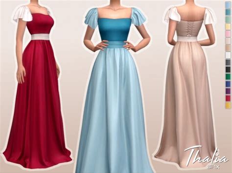 Thalia Dress By Sifix At Tsr Sims 4 Updates