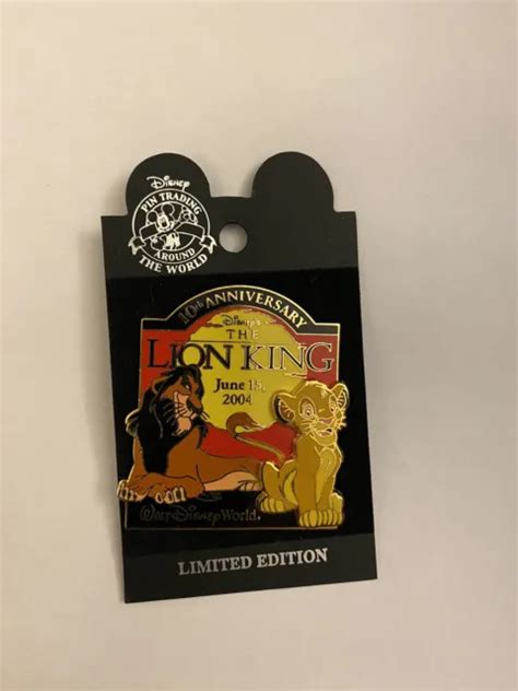 walt disney world 10th anniversary the lion king limited edition pin 15 50 picclick