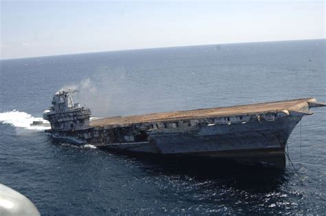 Down She Goes Navy Aircraft Carrier Abandoned Ships Aircraft Carrier