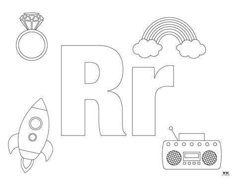 Free Printable Letter R Coloring Pages Coloring Library
