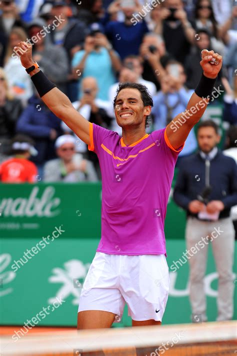 Rafael Nadal Spain Celebrates His 10th Editorial Stock Photo Stock