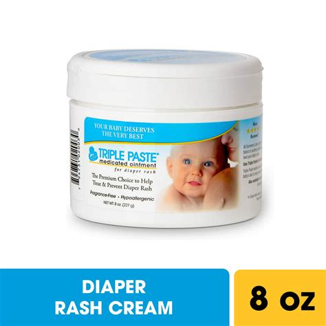 Triple Paste Diaper Rash Cream Hypoallergenic Medicated Skin Ointment