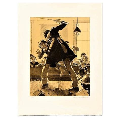 Norman Rockwell Spanking Artist Proof Hand Signed Limite