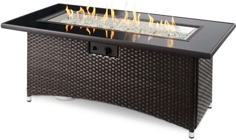 Buy The Outdoor Greatroom Company Balsam Montego Linear Gas Fire Pit Table Modern Outdoor Fire