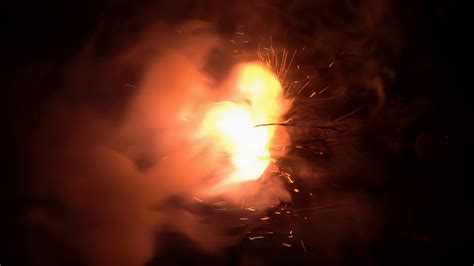 Close Up Of Burning Fuse With Sparks Smoke Stock Footage Sbv 347491800