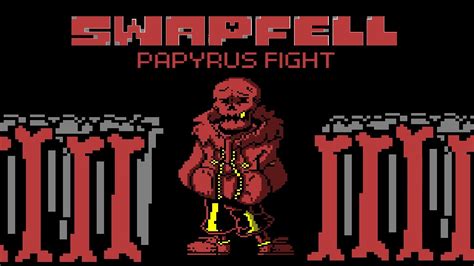Swapfell Red Pacifist Papyrus Fight Undertale Fangame Youtube