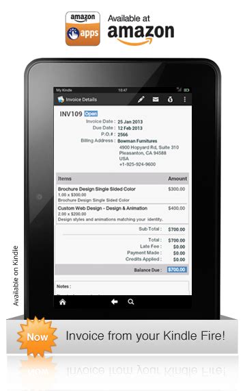 Supported operating systems go to www.amazon.com/kindleapps. Hello Kindle Fire users - Zoho Invoice is now in Amazon ...