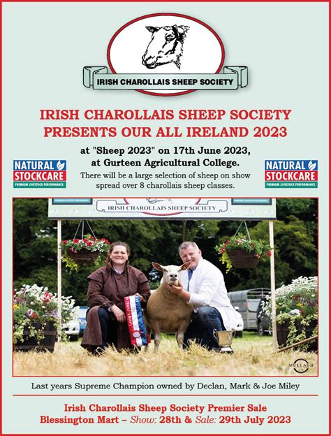 All Ireland 2023 Irish Charollais Sheep Society