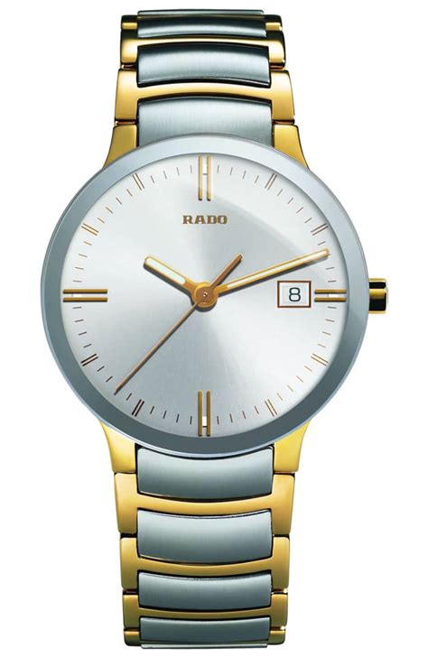 Rado Centrix Quartz White Dial Two Tone Watch 38mm Lullabell