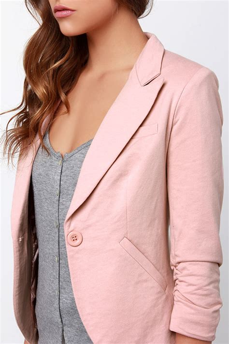 cute blush blazer pink blazer women s blazer 57 00