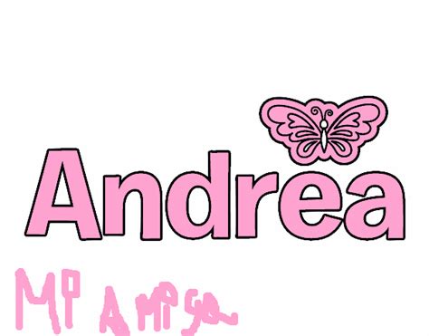 Dibujo de Nombre Andrea pintado por en Dibujos net el día a