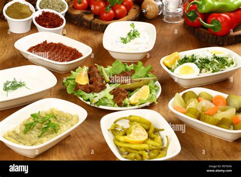 Traditional Turkish Appetizer Food Stock Photo Alamy