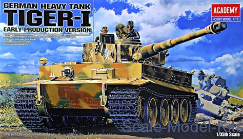 Academy German Tank Tiger 1 Early Version Plastic Scale Model Kit