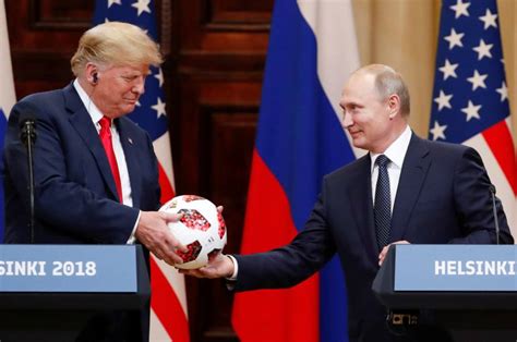 Putin Soccer Ball T To Trump Gets Routine Security Check The Japan