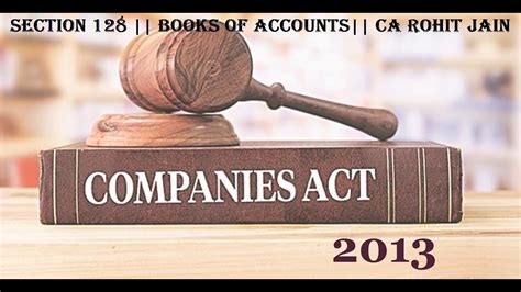 Books Of Accounts Section 128 Companies Act2013 Ca Intercma Inter