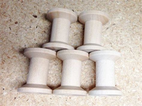 Wooden Spool For Crafting Wooden Spools Doll Accessories Real Wood