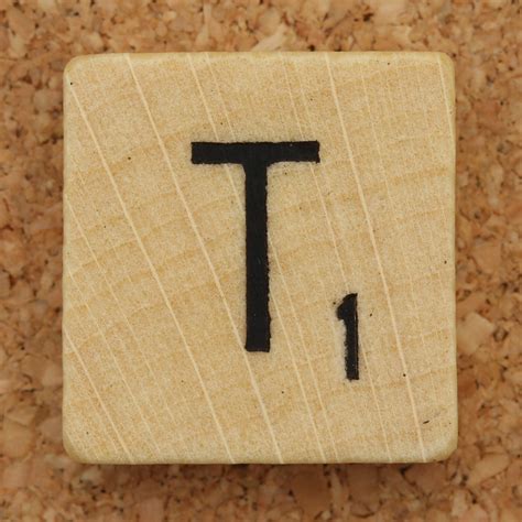 Wood Scrabble Tile T Leo Reynolds Flickr