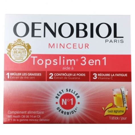Oenobiol Topslim 3 En 1 14 Sticks
