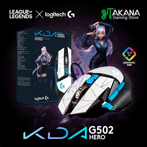 Mouse Logitech G502 Hero Kda Whiteblack Takana Gaming Store