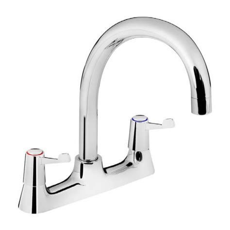 Bristan Value Lever Deck Mounted Kitchen Sink Mixer Tap Val2 Dsm C Cd