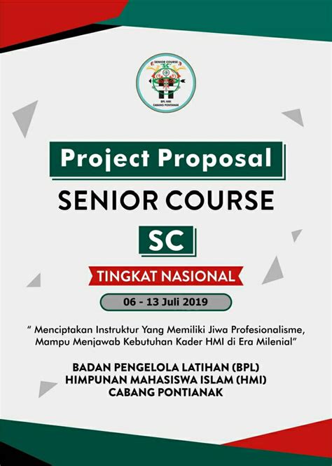 Proposal Senior Course Sc Badan Pengelola Latihan Bpl Hmi Cabang