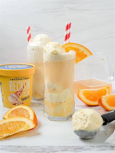 Orange Creamsicle Cream Float Beckon Ice Cream