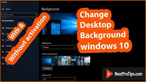 How To Change Desktop Background Windows 10 Without Activation Change