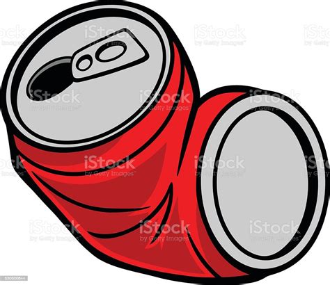 Crushed Can Stock Illustration Download Image Now Istock