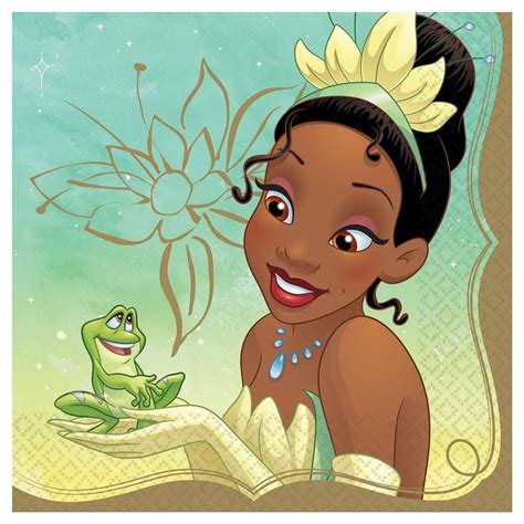 disney princess once upon a time lunch napkin tiana 16ct disney princess tiana princess tiana