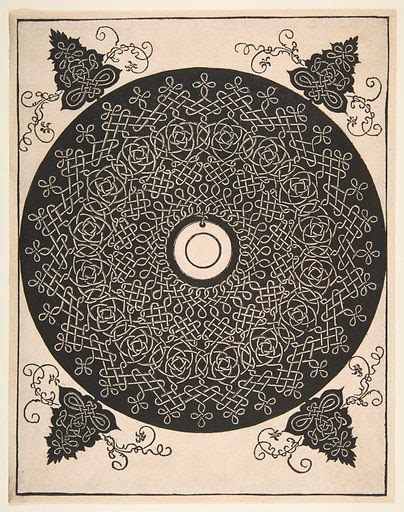 Embroidery Pattern With Round Medallion In Its Center Free Public