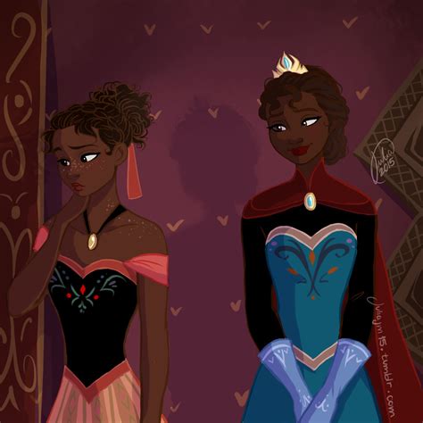 Anna And Elsa This Artist Created Beautiful Racebent Versions Of