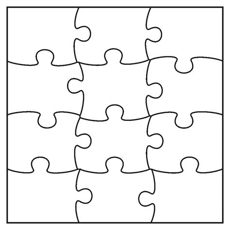 Best Photos Of 12 Piece Jigsaw Puzzle Template 12 Piece Jigsaw