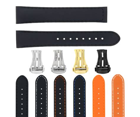 20mm Rubber Watch Band Strap For 41mm Omega Seamaster Planet Ocean