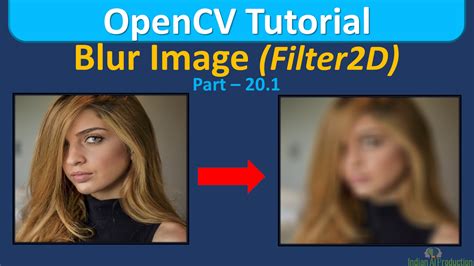 Blur Image Using Filter2d Opencv Python Opencv Tutorial
