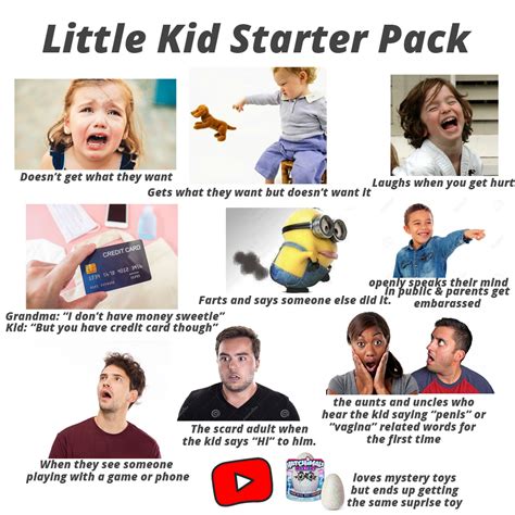 Little Kid Starter Pack Rstarterpacks