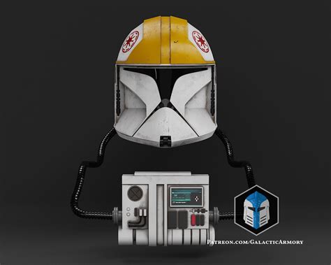 Phase 1 Clone Trooper Pilot Helmet 3d Print Files Galactic Armory