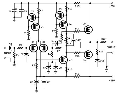 How to build 25W Mosfet audio amplifier (circuit diagram)