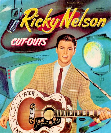 Paper Dolls Book, Vintage Paper Dolls, Paper Toys, Ricky Nelson, David