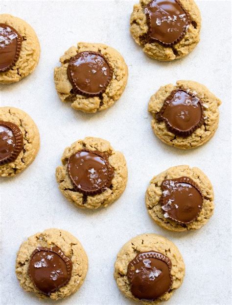 Peanut Butter Cup Thumbprint Cookies Peanut Butter Cups Butter Cups